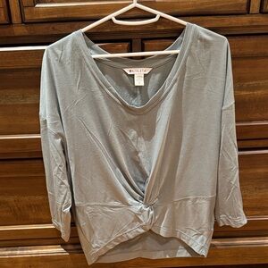 Athleta Embody Twist Front Top - Light Blue